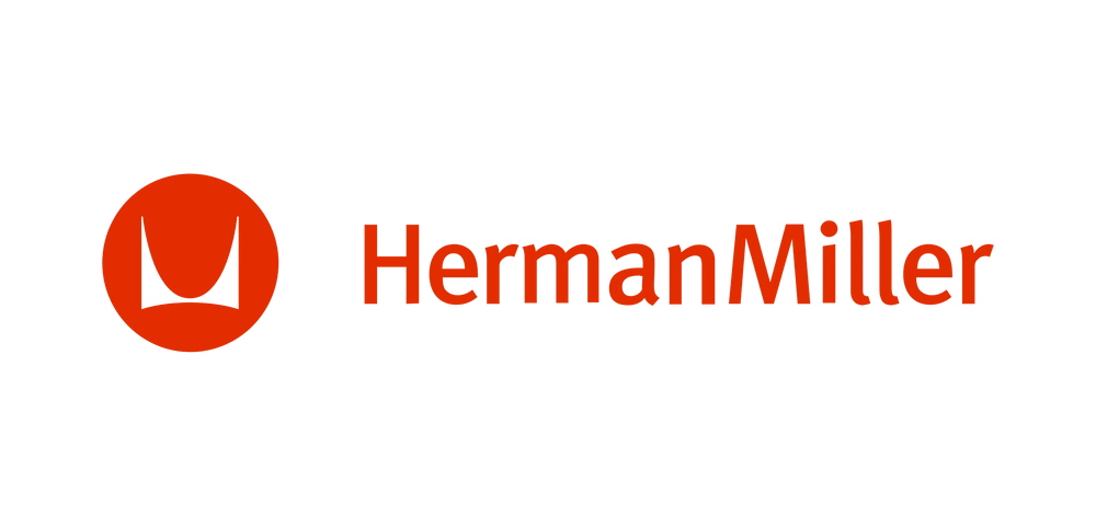 Logo Herman Miller - Référence en mobilier ergonomique et design iconique pour bureaux et espaces professionnels.