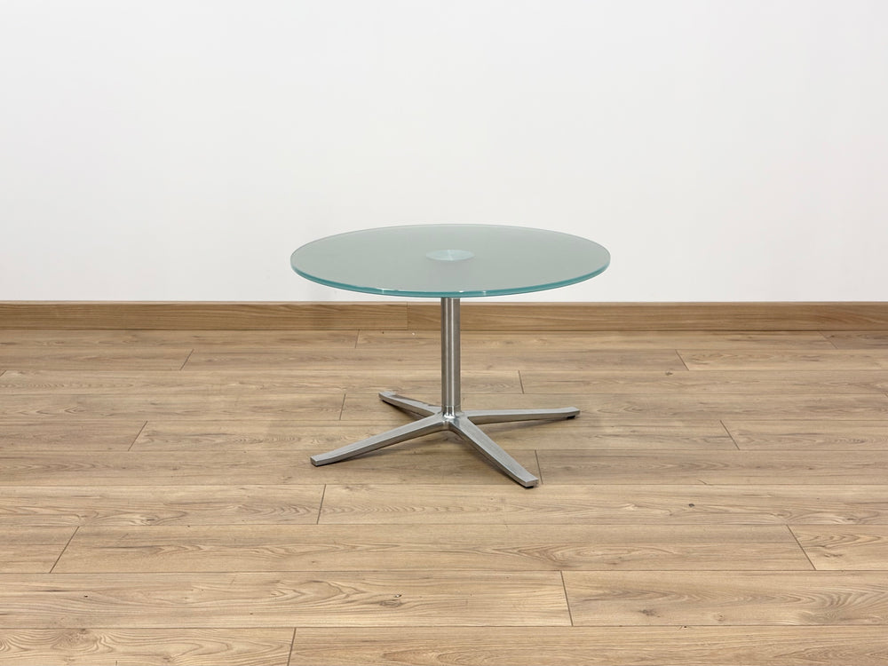 table basse ronde verre présentation